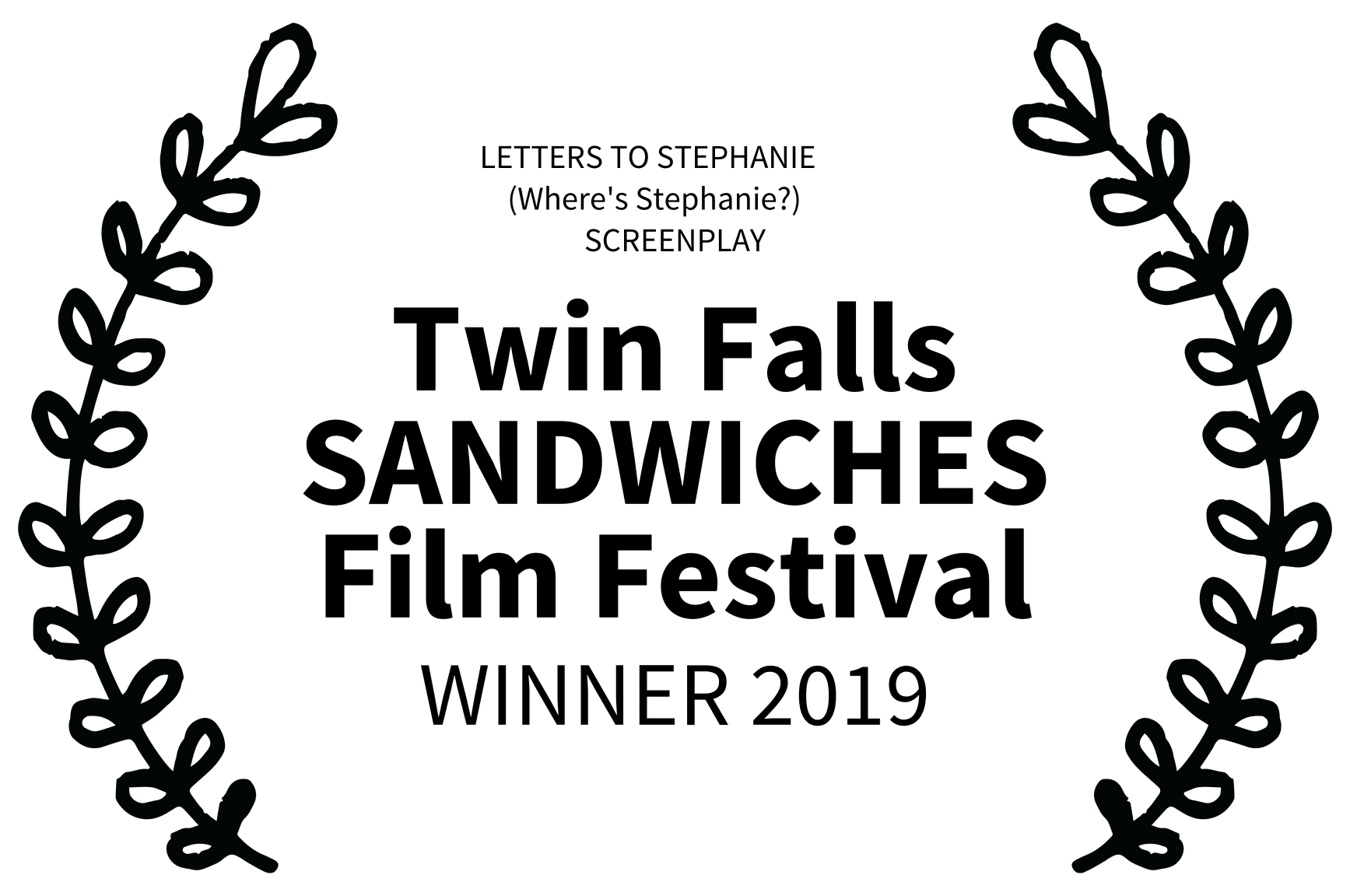 A green background with black text and a picture of sandwiches.